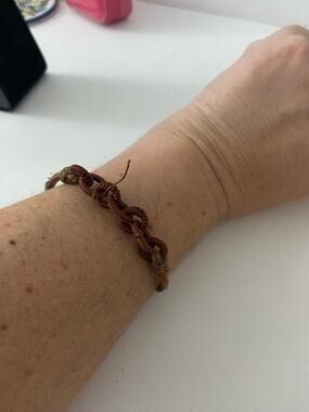 Brown cord bracelet